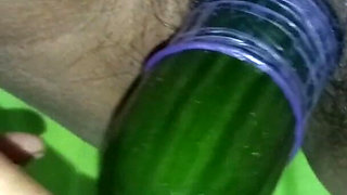 Self Sex with Cucumber