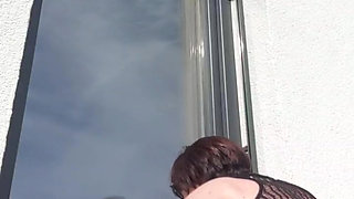 Window cleaning with Julie