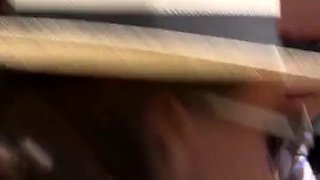 Scarlet Rose does sucks and fucks two huge cocks outdoors