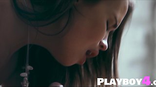 Desirable natural teenage striptease and fucks