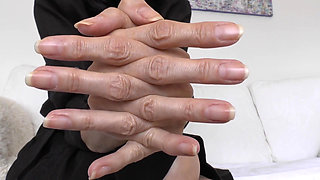 Hand Fetish and Natural Fingernails, Black Dress, JOI, Lady Victoria Valente