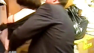 Girl in stockings fuck her boss.