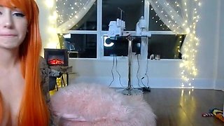 Amateur blonde tattooed babe toying her big cunt