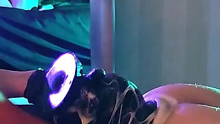 Glow Fisting 3 Extreme Massive Dildo Pegging Adelina Noir Pegging Fistdude with a Massive Dildo