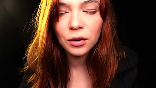Redhead feet fetish babe sixty nines his cock with a footjob
