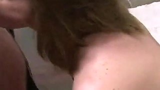 Bathroom Blowjob Makes Him Erupt Epically Huge