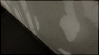 A Neighbor Went Out To Smoke In The Entrance, Gave Her A Dick In Her Mouth And Fucked Between Tits While Her Husband Is At Home