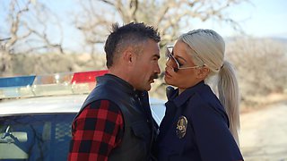 Busty police MILF Bridgette B porn video