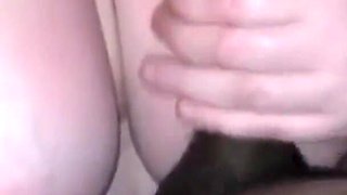 YoungEnglishBBW BBC Nata4sex wanking on my tits cumshot eating