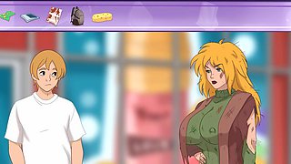 Cartoon dolls and Lady B in a wild animated adventure