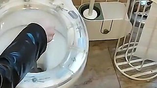 Miss Alessa Milano Feeding From Toilet Part 2