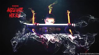 Dark Seduction, Angela White Fucks Under Neon Lights At Night - Exclusive Scene - JulesJordan