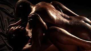 Sweaty loving session with a submissive swinger whore