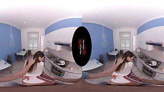 Overcocked - Busty Brunette In The Kitchen - Sexlikereal