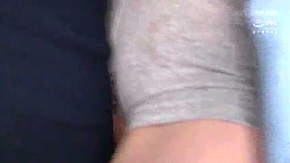Hot Japanese babe gets quiet bus fuck in public