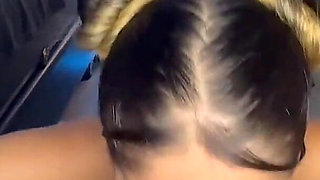 Beautiful Blonde with Big Tits and Cigarette Lover Likes to Suck a Big Cock While Smoking Cigarette