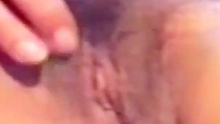 My husband records me while I smoke with my big hairy pussy