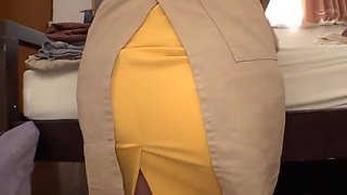 巨尻美女たちが家事の途中で突然のバックピストン、淫乱セックスでオマンコの感度アップ