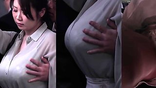 Haru Minato Busty Co-Worker Fucked On The Train (RM)