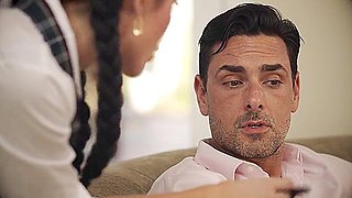 Girls, Today Stepdaddy Must Be Cheered Up