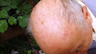 Old Man Sucking Cock Outdoors