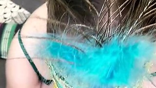 Hot amateur blonde pregnant toying her pussy solo