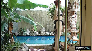 Wife Goes on Vacation Alone and Has Hot Sex with Stranger in Sauna!