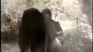 Student girl sex in jungle