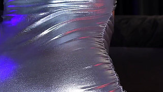 Dildo Riding and Shiny Oiled Body