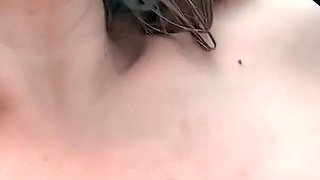 MILF Milks Her Tits Hard on the Goat Milker