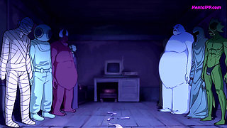 Mystery Inc.'s Monster Gangbang: Velma and Daphne Were Taken by a Horde of Horrifying Creatures