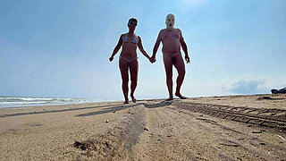 Hotwife on the beach