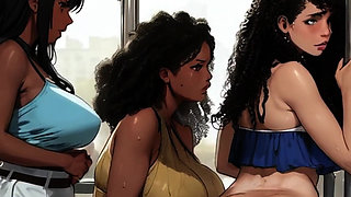 MILFs Can't Contain Their Lactating Tits in the Bus