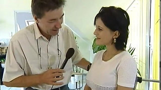 Dark Hair and Wonderfully Large Natural Breasts, yet Shy