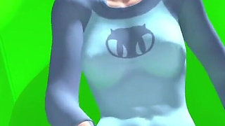 Gwen Tennyson Rubbing Her Clit. Hentai Parody