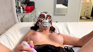 Couple fuck each other while wearing masks