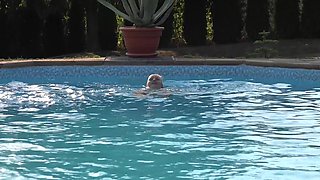 Cayla Breast's Wild Blonde Solo Sparks Outdoor Heat