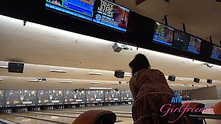 Date time with Zoey Jpeg playing with her hairy oussy in the car and bowling!: Porn