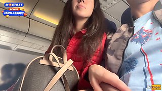 Demonstrating, handjob, risky public