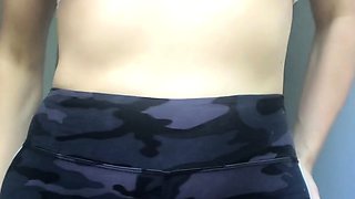 blonde teen pregnant girl has her pussy masturbated