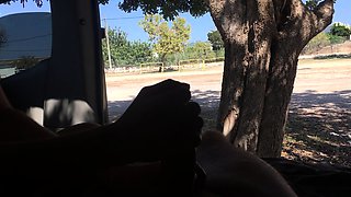 Euro amateur outdoor masturbation