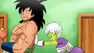 Broly and Cheelai get naughty in Dragon Ball Z hentai