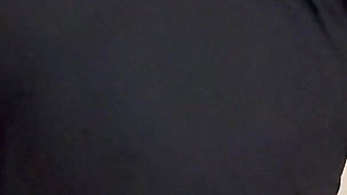 Arab Hot Maid Stuck When She Clean Under Bed - Big Ass Hijabi Girl Wear Abaya Niqab & Panty