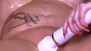 Younger Slut Massages MILF and Makes Her Squirt with Toys