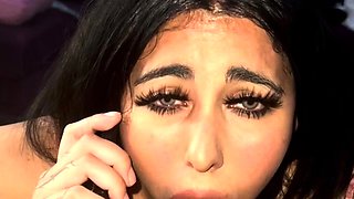 Mexicana blowjob with her big boobs
