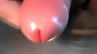 uncut cock Jerk-off sperm extreme close-up ejaculation cum