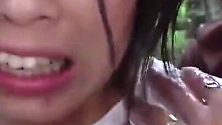 A Blonde and a Dark-haired Beauty Share Wild Passion Beneath the Open Sky -b