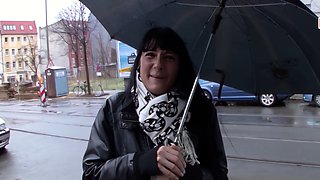 German street slut pick up and persuaded to have sex