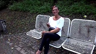 Strange Woman Pees in the Forest and Blows Two Strangers and Then Just Wants to Fuck