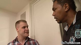 Cum Eating Cuckold Treats His Wife Adele Sunshine to a Hung Black Man